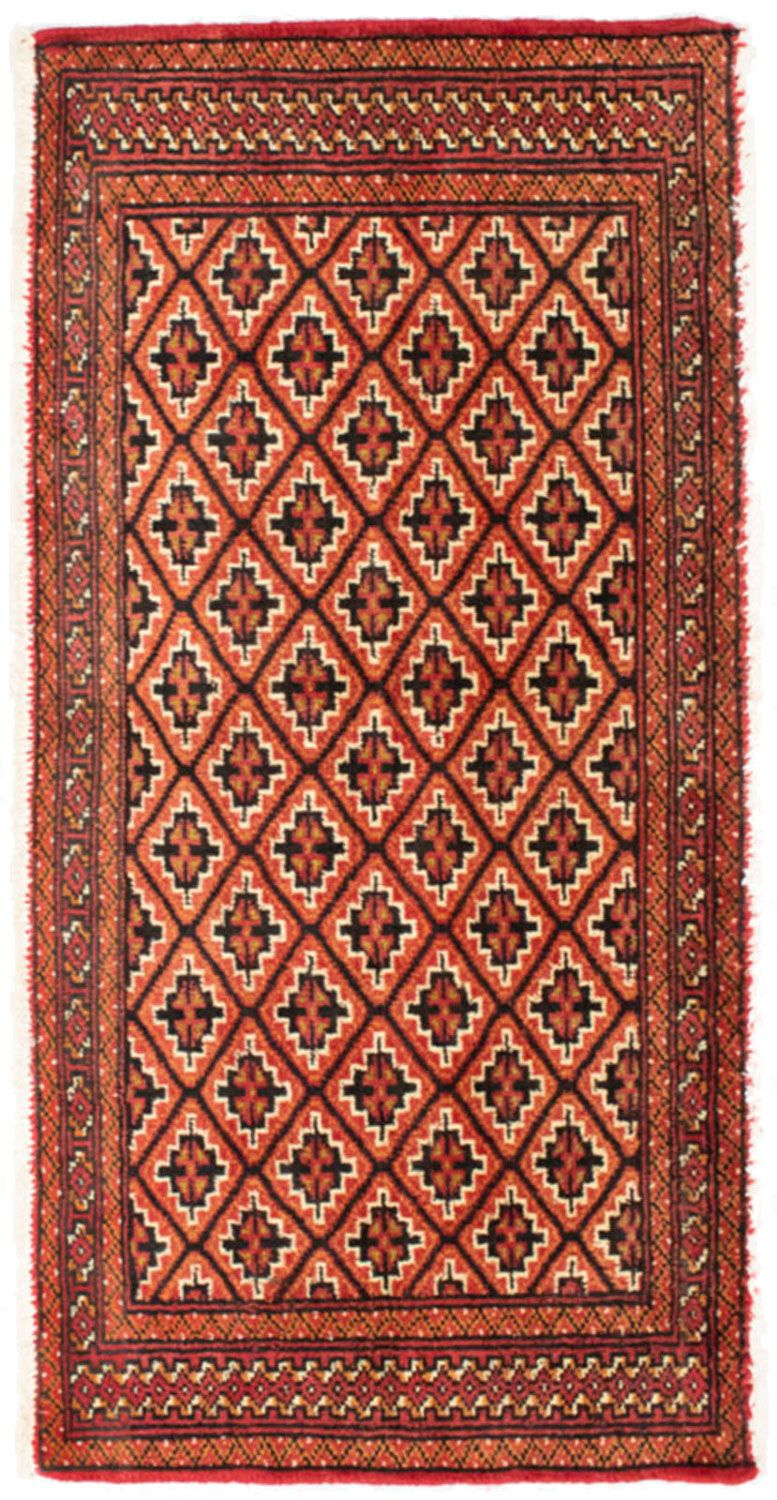 Runner Turkaman Rug - 100 x 50 cm - orange