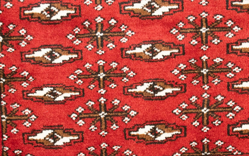 Runner Turkaman Rug - 100 x 50 cm - red