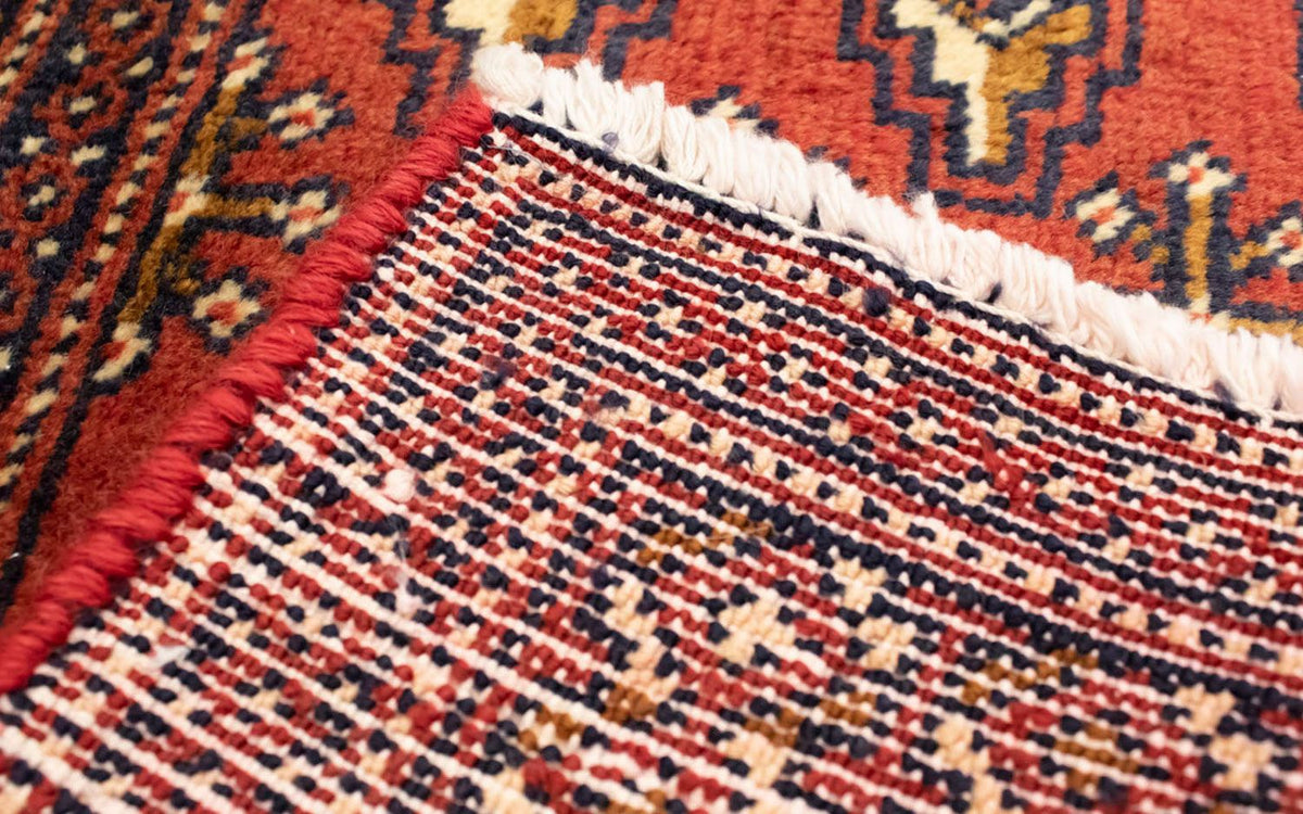 Runner Turkaman Rug - 100 x 50 cm - red