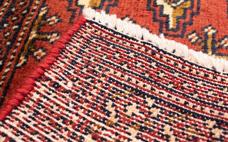 Runner Turkaman Rug - 100 x 50 cm - red