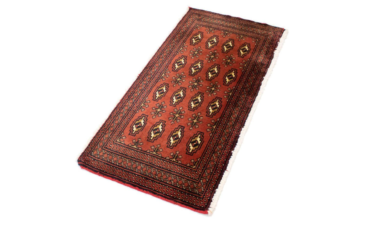 Runner Turkaman Rug - 100 x 50 cm - rust