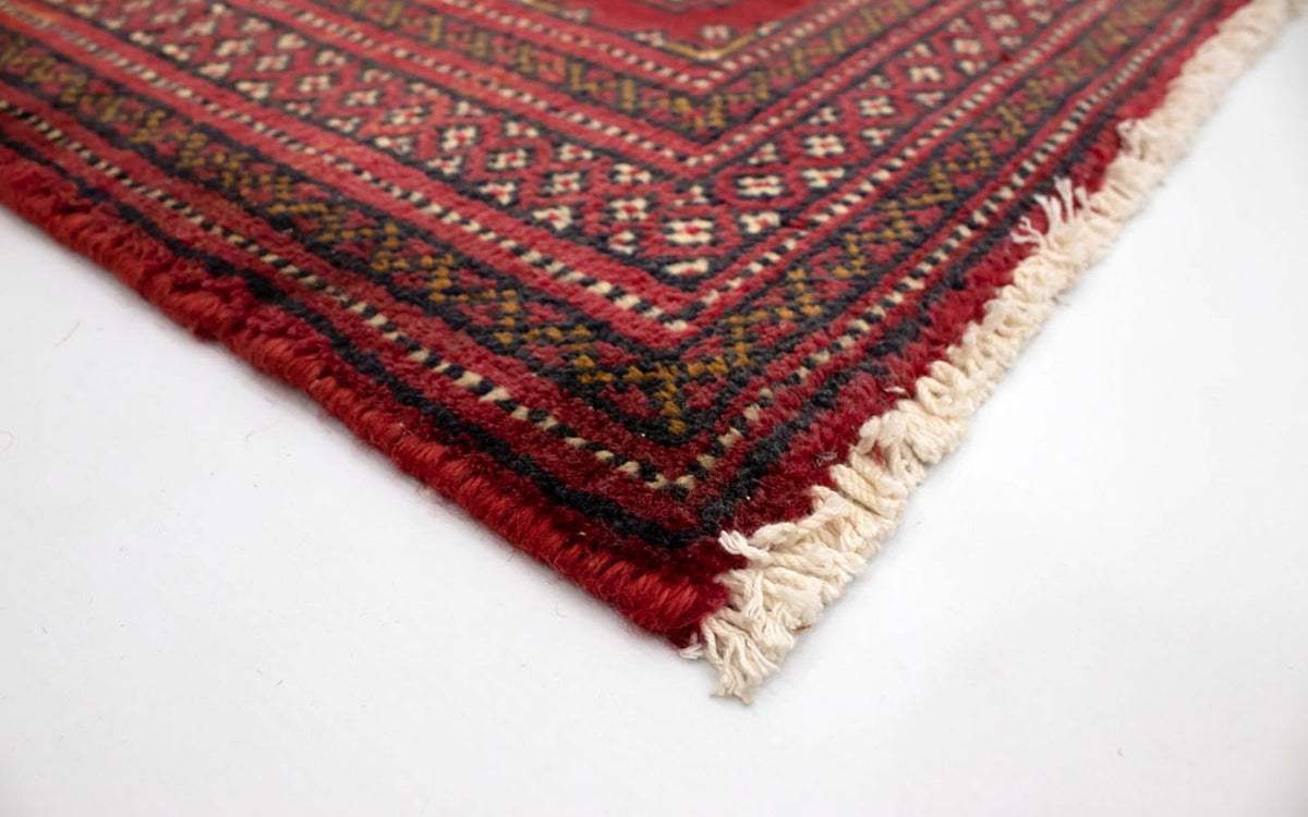 Runner Turkaman Rug - 100 x 50 cm - red