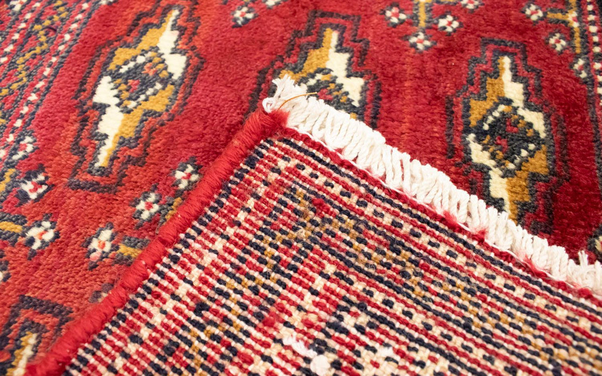Runner Turkaman Rug - 100 x 50 cm - red
