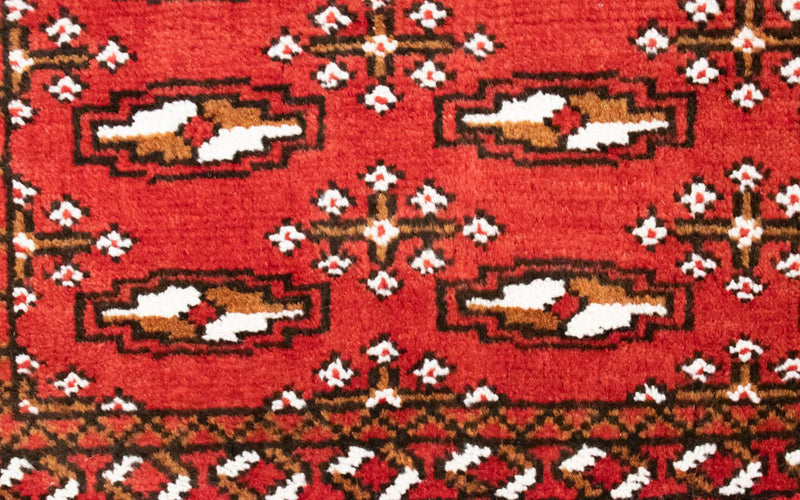 Runner Turkaman Rug - 100 x 50 cm - red