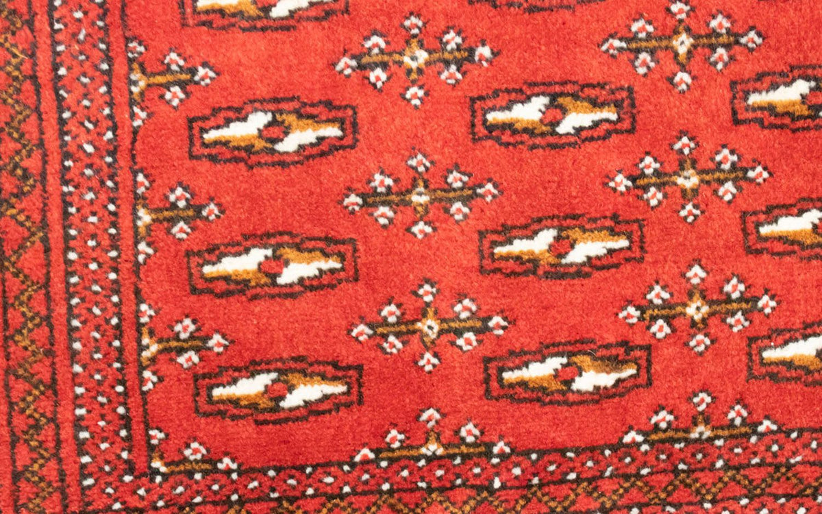 Runner Turkaman Rug - 100 x 50 cm - red