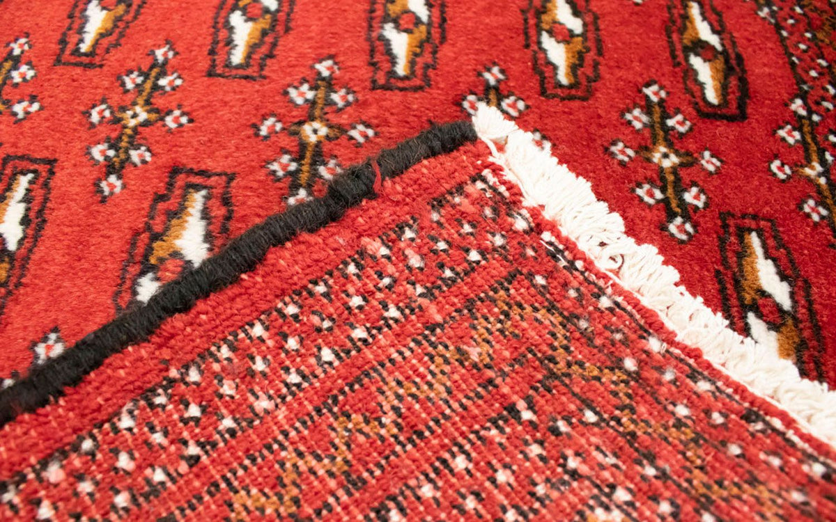 Runner Turkaman Rug - 100 x 50 cm - red