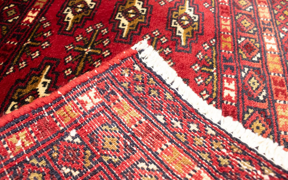 Runner Turkaman Rug - 100 x 50 cm - red