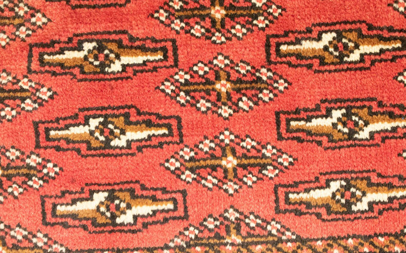 Runner Turkaman Rug - 100 x 50 cm - red