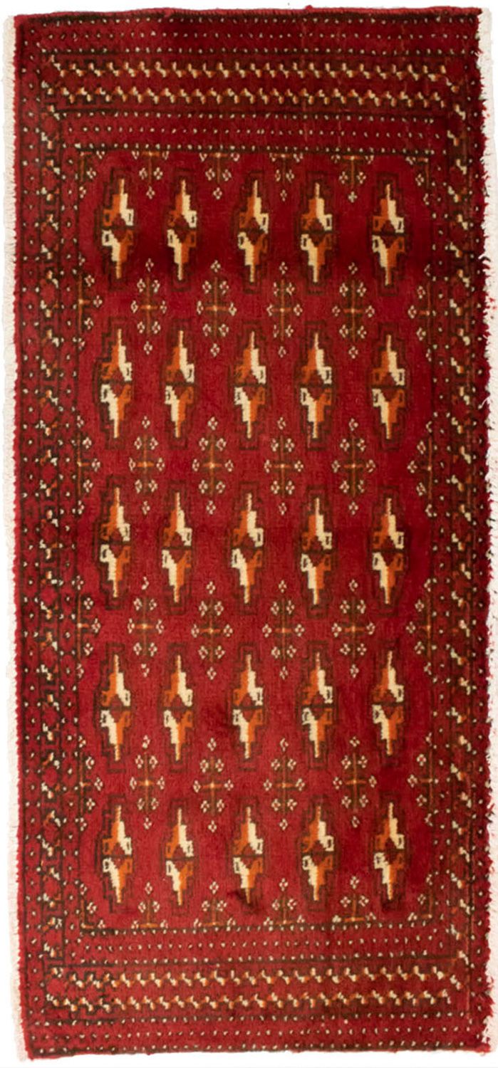 Turkaman Rug - 130 x 60 cm - red