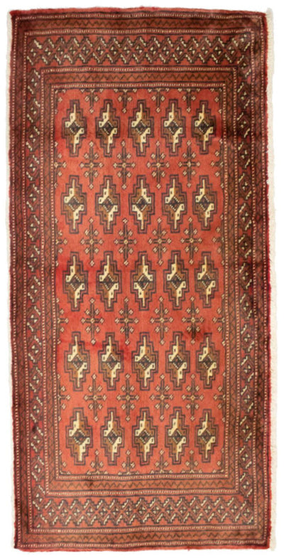 Turkaman Rug 60x130cm - Persian Rugs - rust