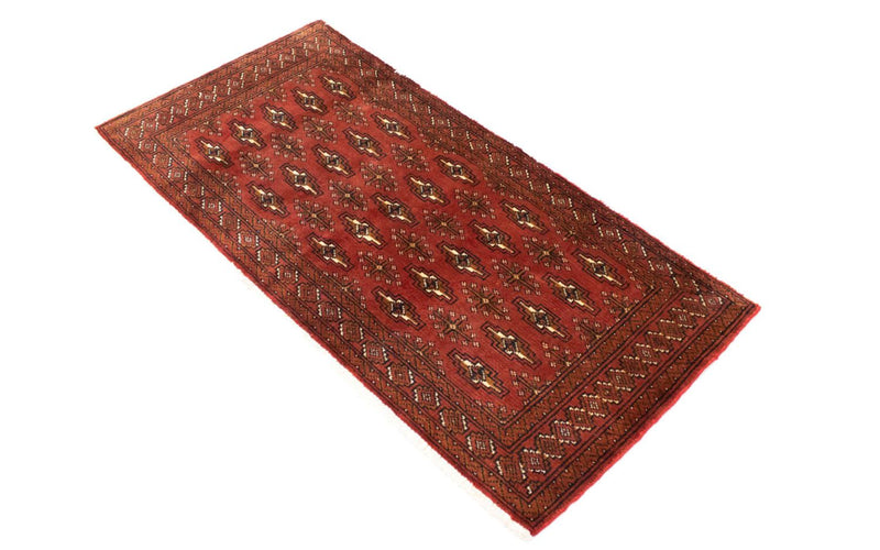 Turkaman Rug - 130 x 60 cm - rust