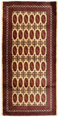 Turkaman Rug - 130 x 60 cm - beige