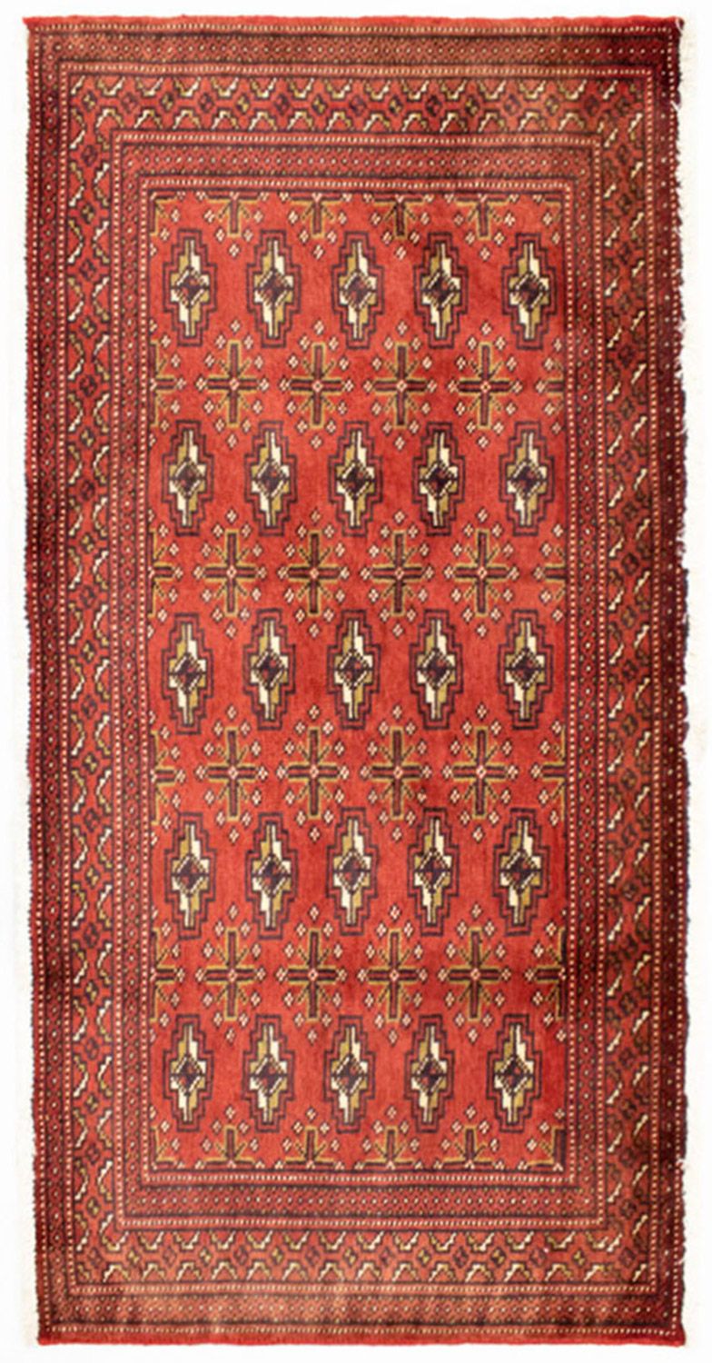Turkaman Rug - 130 x 60 cm - rust