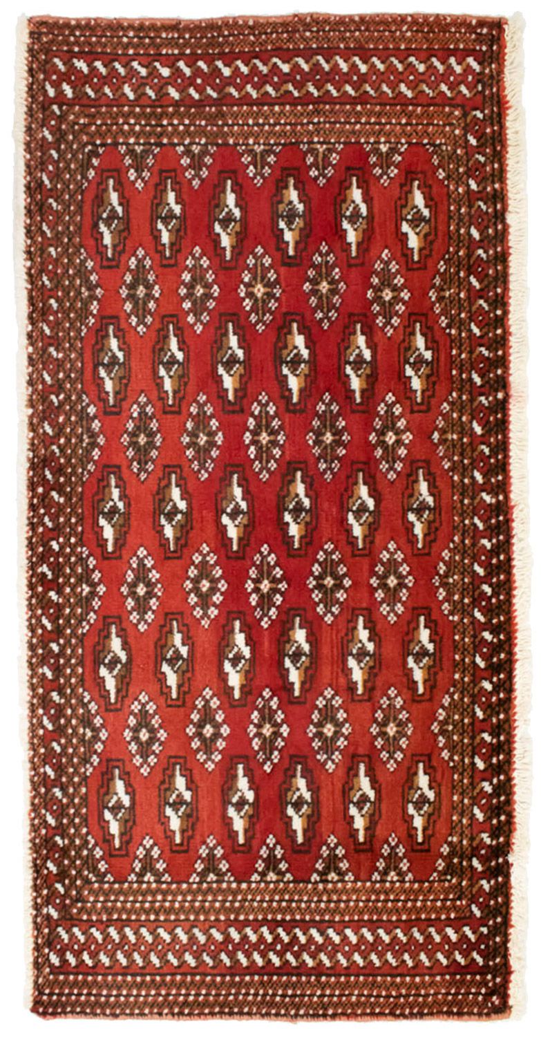 Turkaman Rug - 130 x 60 cm - red