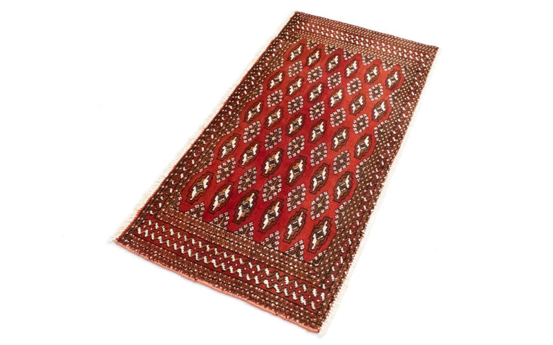 Turkaman Rug - 130 x 60 cm - red