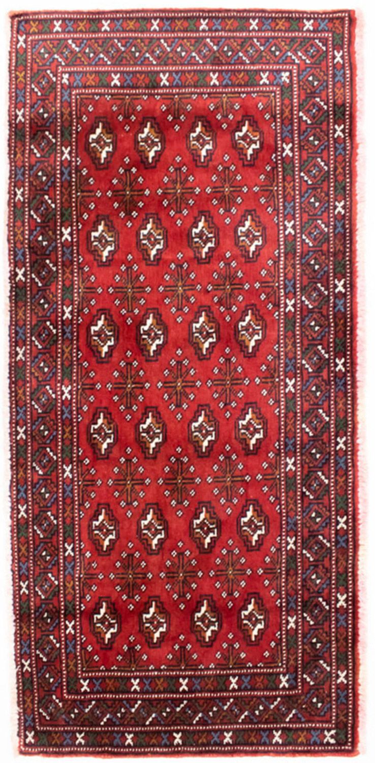 Turkaman Rug - 130 x 60 cm - red
