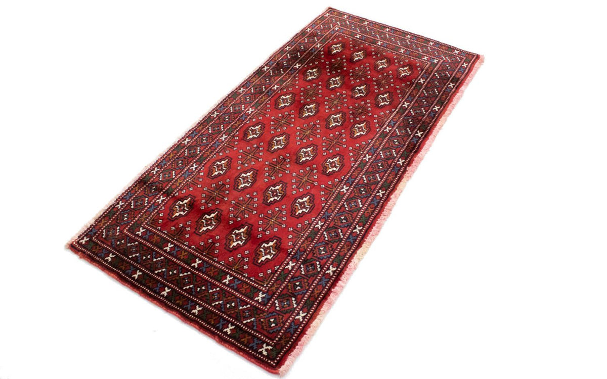 Turkaman Rug - 130 x 60 cm - red