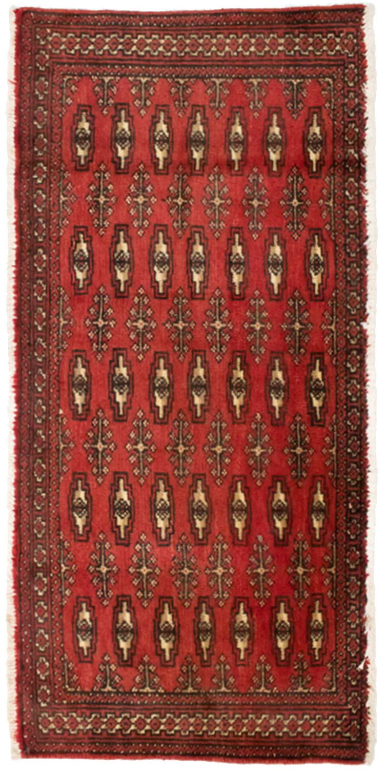 Turkaman Rug - 130 x 60 cm - red