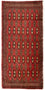 Turkaman Rug - 130 x 60 cm - red