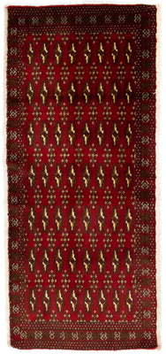Turkaman Rug - 130 x 60 cm - red