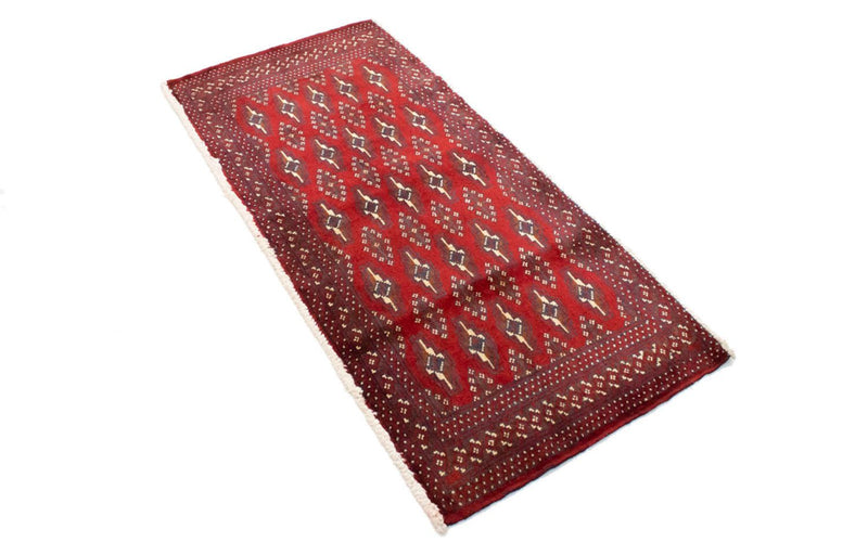 Turkaman Rug - 130 x 60 cm - red