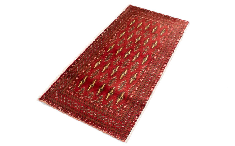 Turkaman Rug - 130 x 60 cm - red