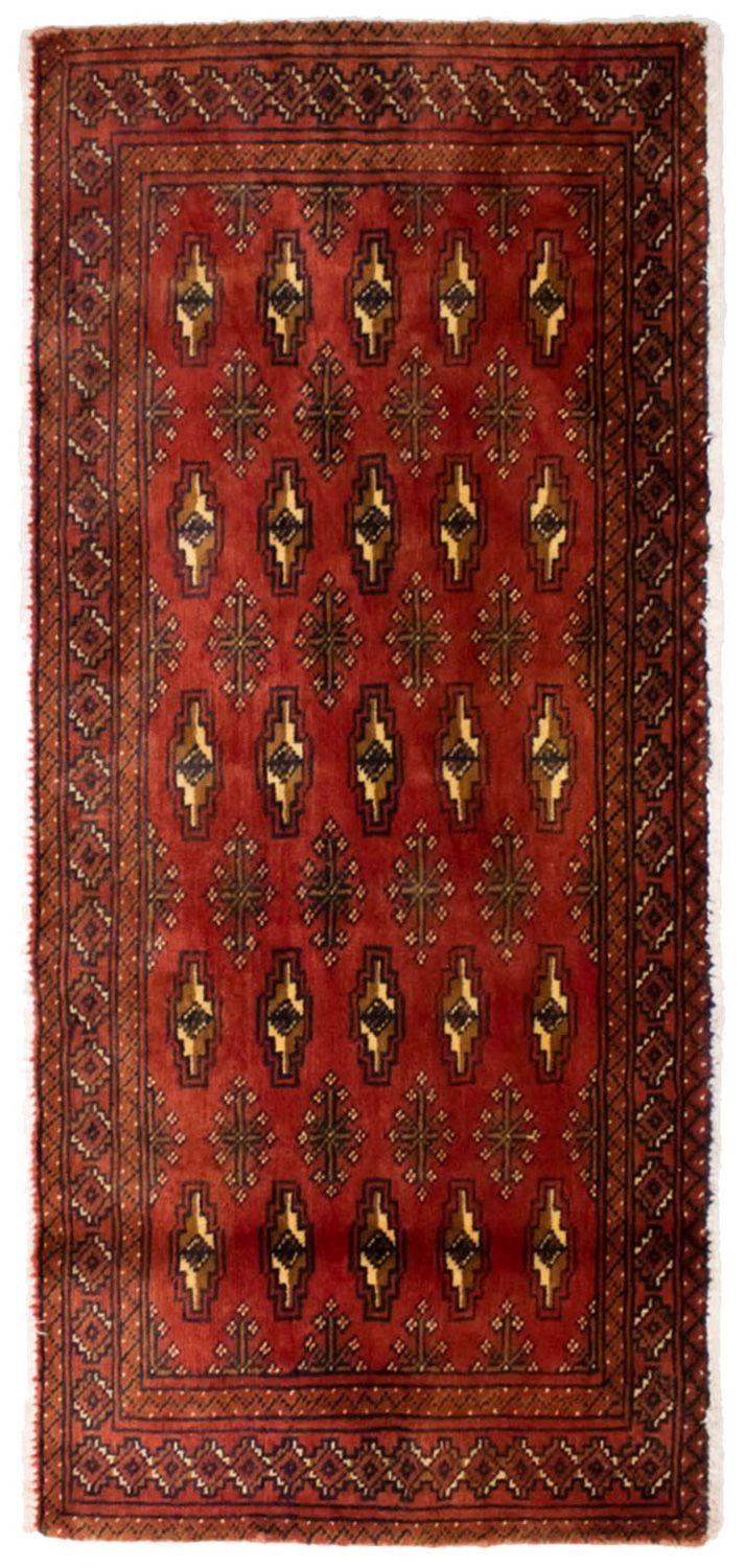 Turkaman Rug - 130 x 60 cm - rust