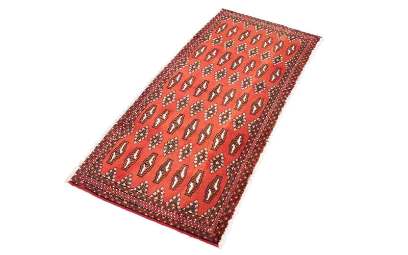 Turkaman Rug - 130 x 60 cm - red
