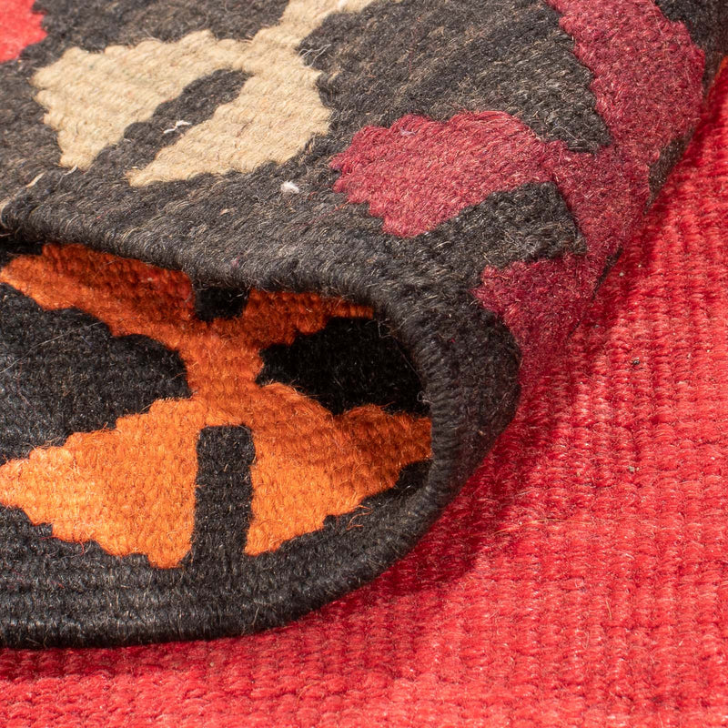 Runner Kelim Rug - Old - 395 x 180 cm - red