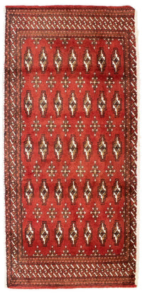 Turkaman Rug - 130 x 60 cm - rust