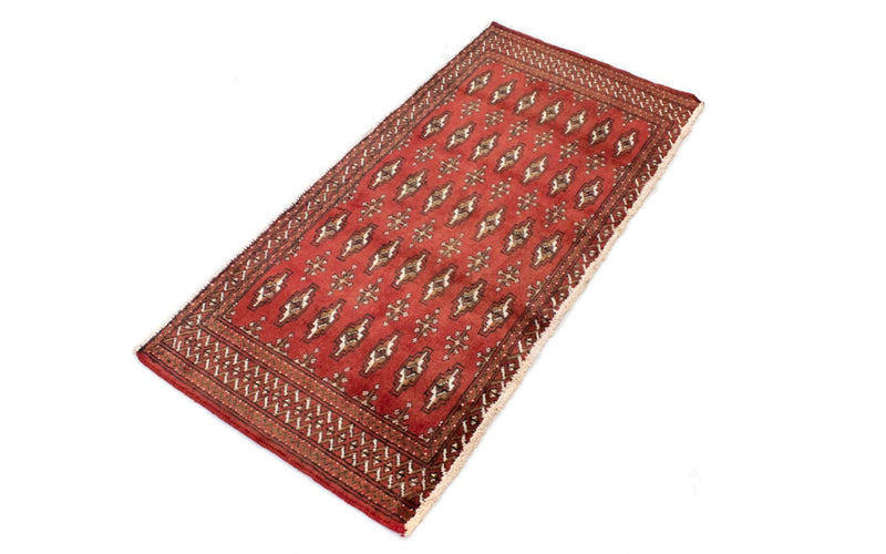 Turkaman Rug - 130 x 60 cm - rust