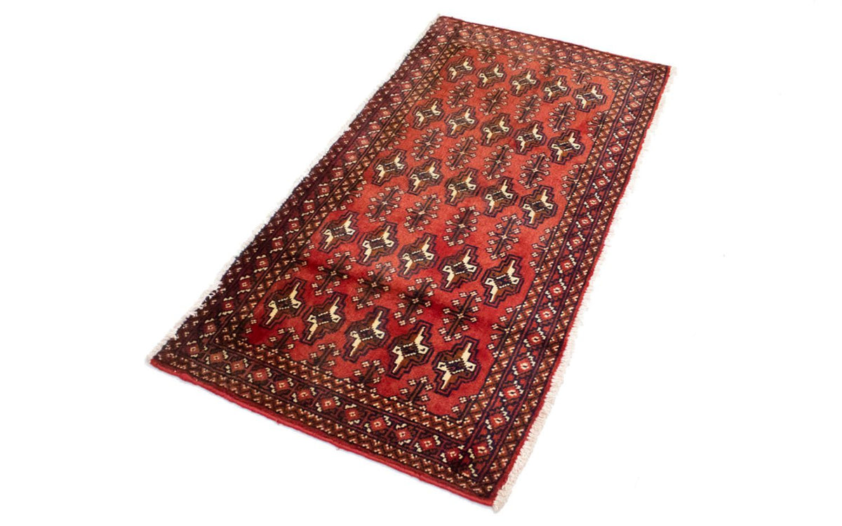 Turkaman Rug - 130 x 60 cm - red