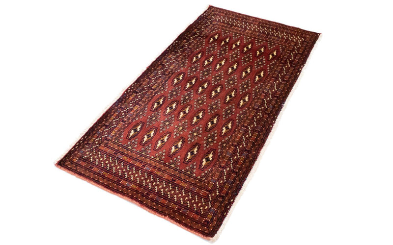 Turkaman Rug - 130 x 60 cm - red