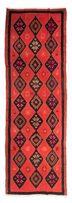 Runner Kelim Rug - Old - 400 x 140 cm - multicolored