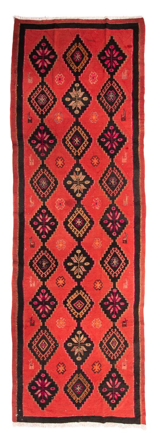 Runner Kelim Rug - Old - 400 x 140 cm - multicolored