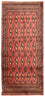 Turkaman Rug - 130 x 60 cm - red