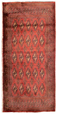 Turkaman Rug - 130 x 60 cm - rust