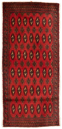 Turkaman Rug - 130 x 60 cm - red