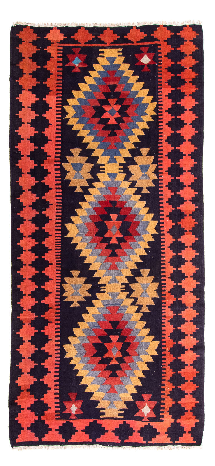 Runner Kelim Rug - Old - 295 x 135 cm - multicolored