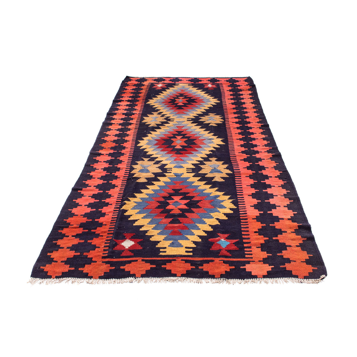 Runner Kelim Rug - Old - 295 x 135 cm - multicolored