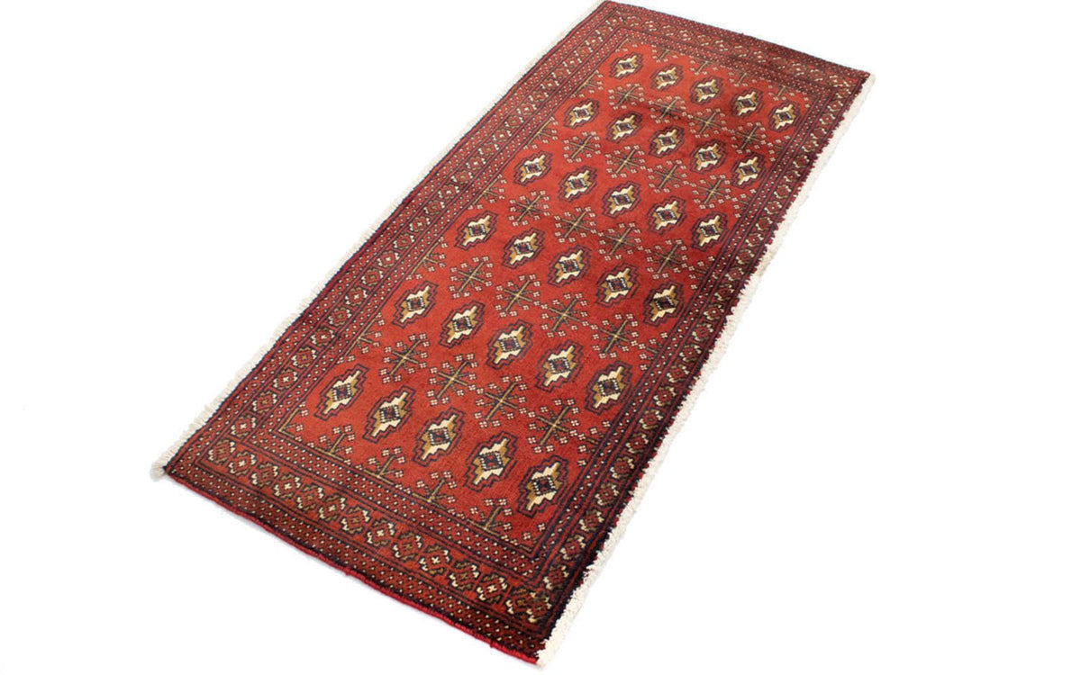 Turkaman Rug - 130 x 60 cm - rust