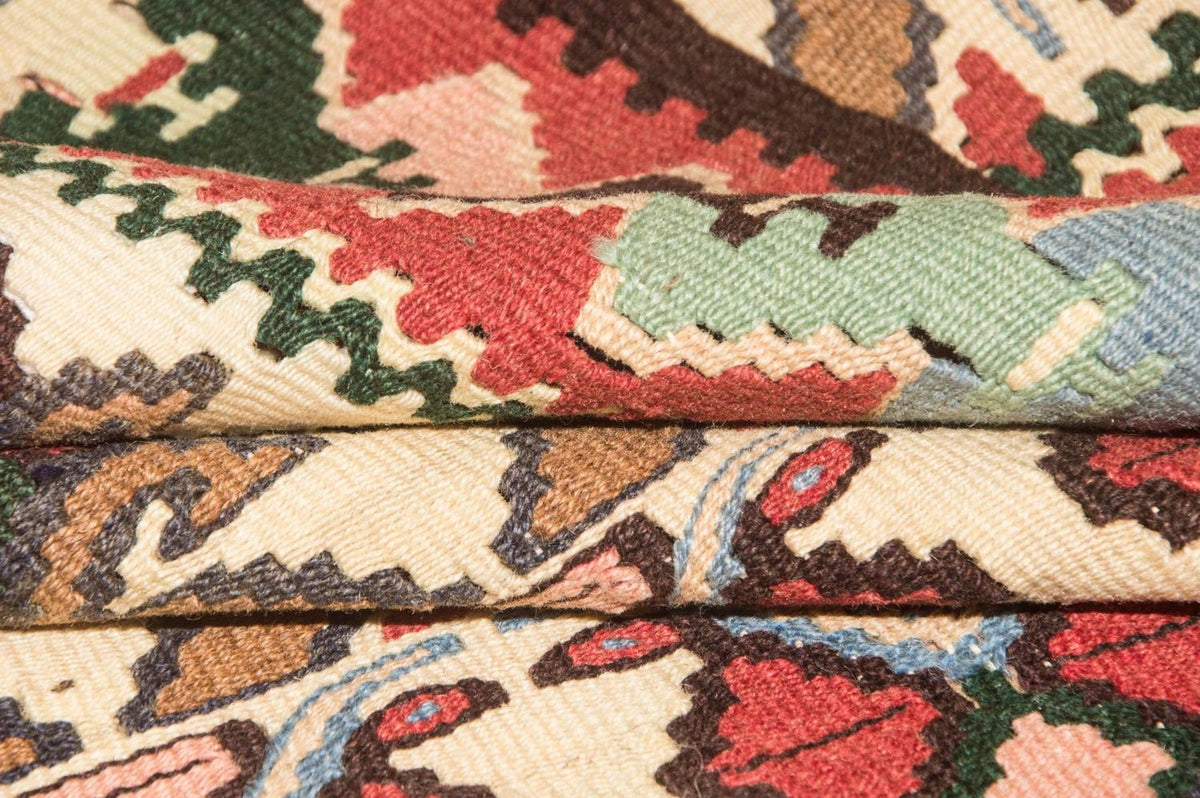 Kelim Rug - Old - 143 x 119 cm - beige