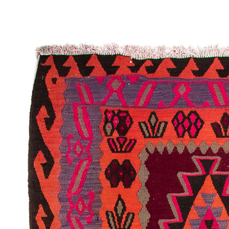 Runner Kelim Rug - Old - 390 x 141 cm - multicolored