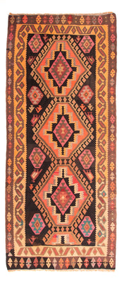 Runner Kelim Rug - Old - 320 x 150 cm - multicolored