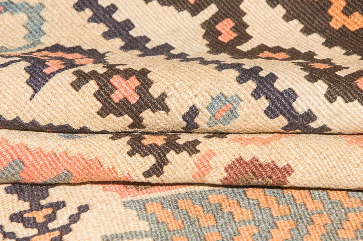 Runner Kelim Rug - Old - 195 x 108 cm - beige