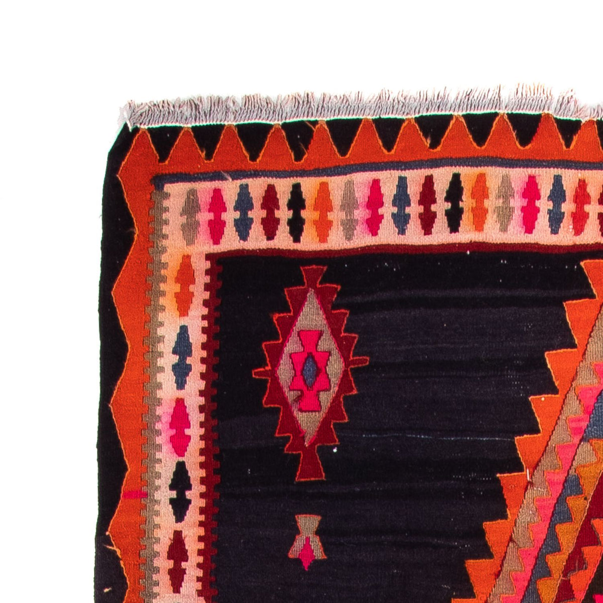 Runner Kelim Rug - Old - 315 x 150 cm - multicolored