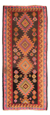 Runner Kelim Rug - Old - 330 x 155 cm - multicolored