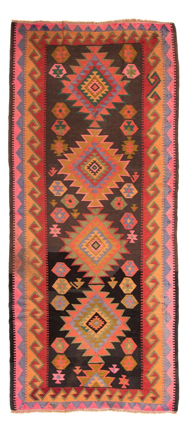 Runner Kelim Rug - Old - 330 x 155 cm - multicolored