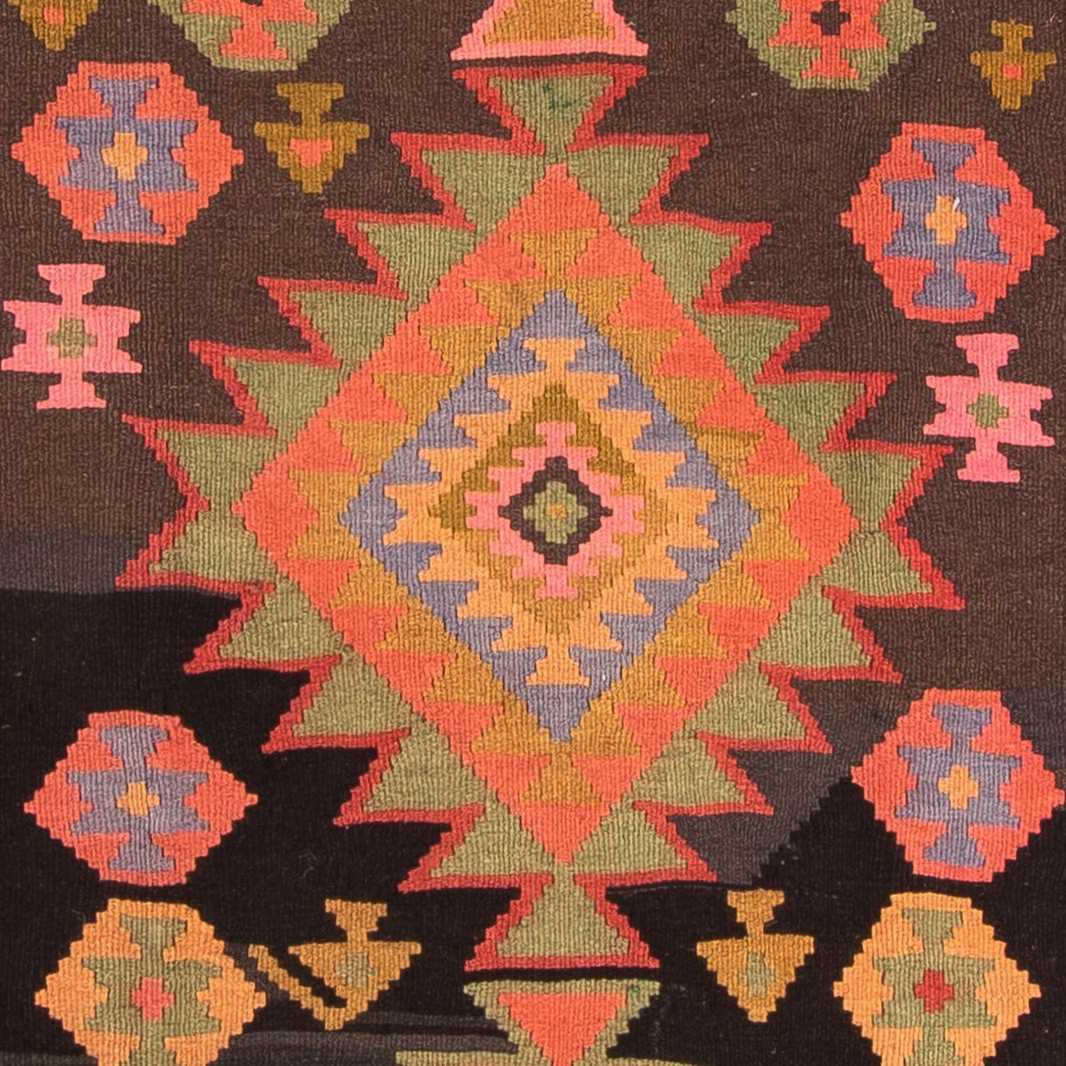 Runner Kelim Rug - Old - 330 x 155 cm - multicolored