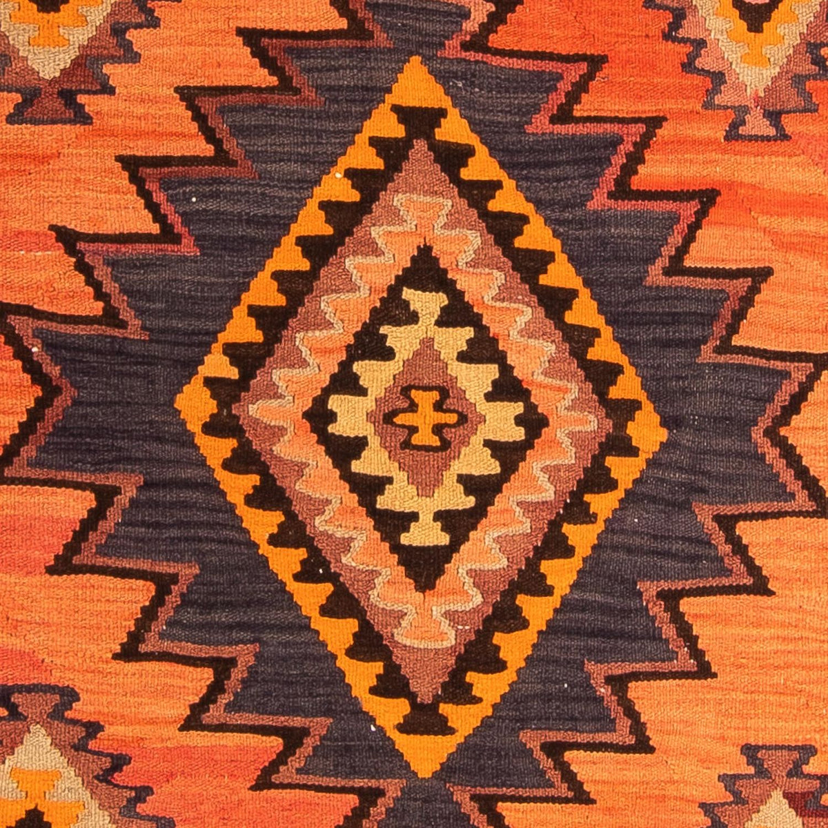 Runner Kelim Rug - Old - 275 x 140 cm - multicolored